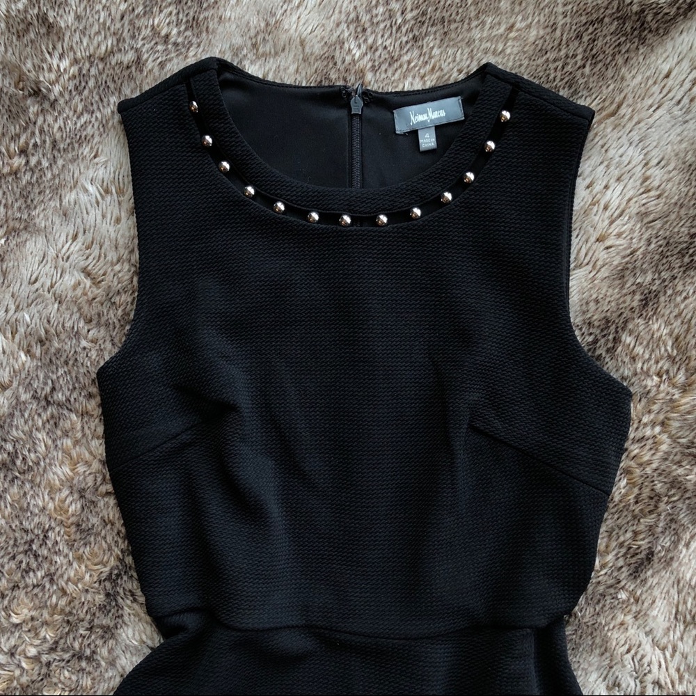 Neiman Marcus Black Sleeveless Dress - Picture 5 of 7